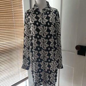 Diane von Furstenberg Prita 100% Silk Shirt Dress Sz 8